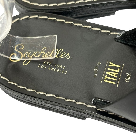 Black Leather Sandals - Picture 5 of 7